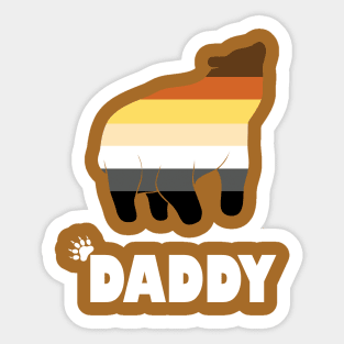 Daddy Bear Couples Shirt Sticker